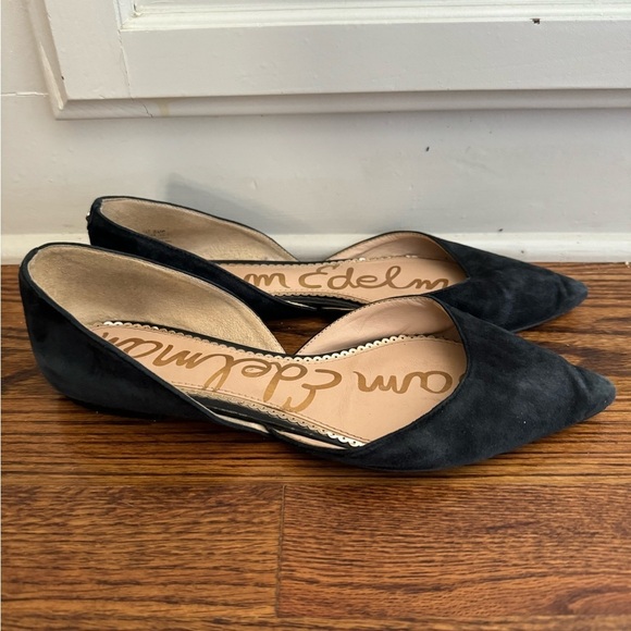 Sam Edelman Rodney‎ d'Orsay Flats Pointed Toe Slip On Suede Chic Classic 8.5 - Picture 3 of 6